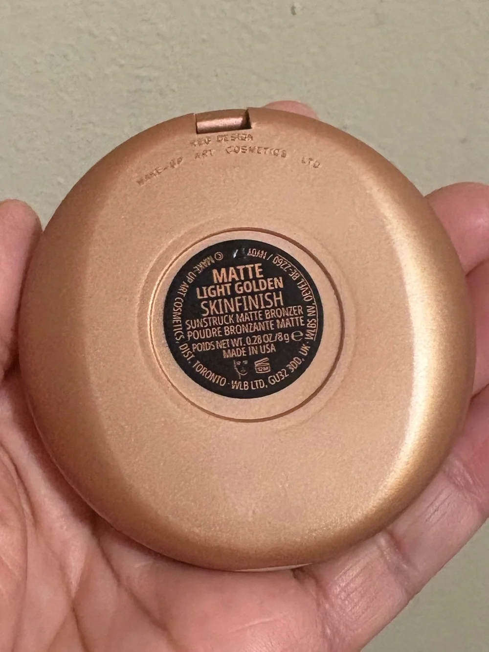 MAC Skinfinish Sunstruck Matte Bronzer -LIGHT GOLDEN Brand New Never Used.